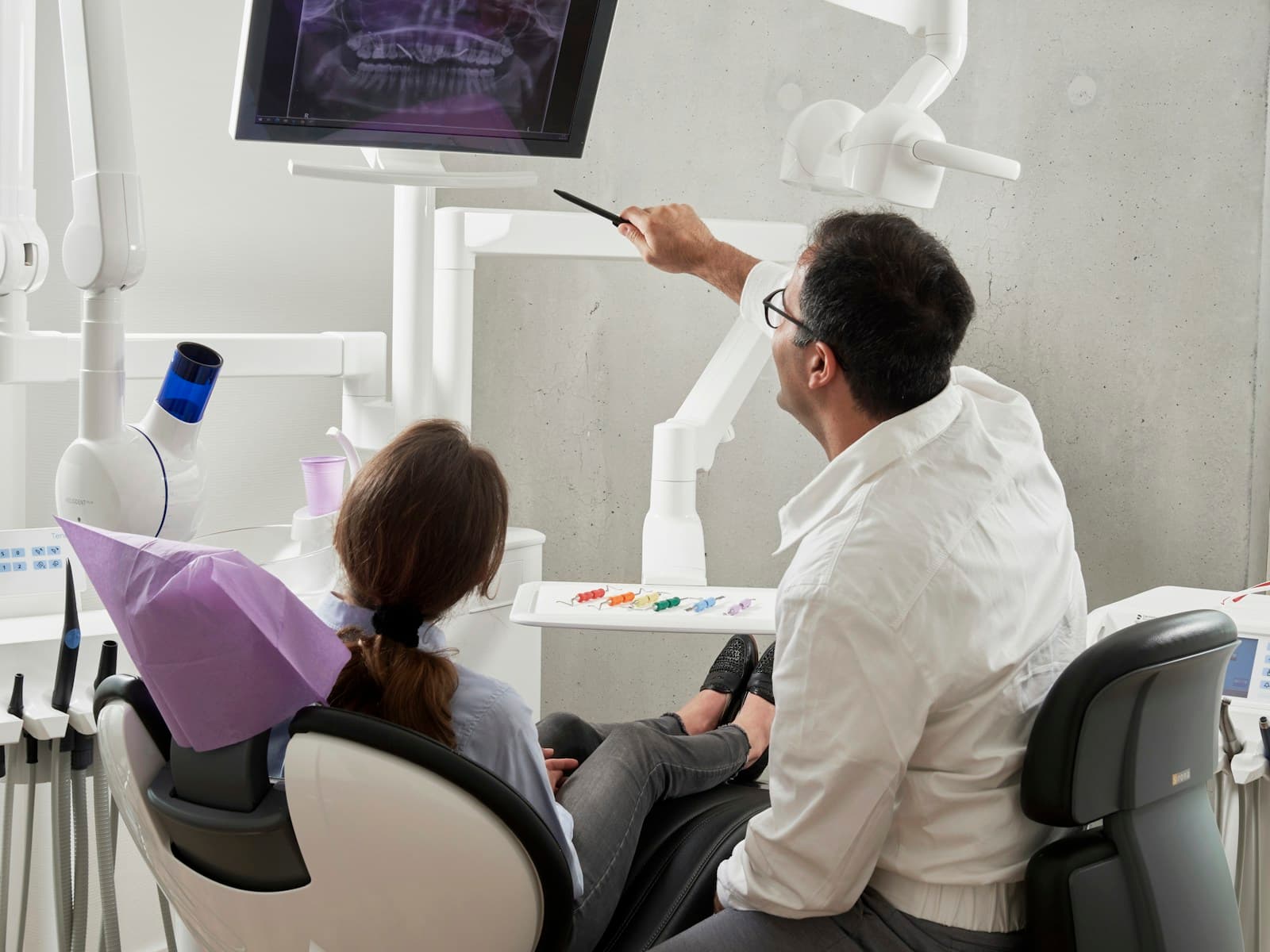Modern dental clinic treatment room