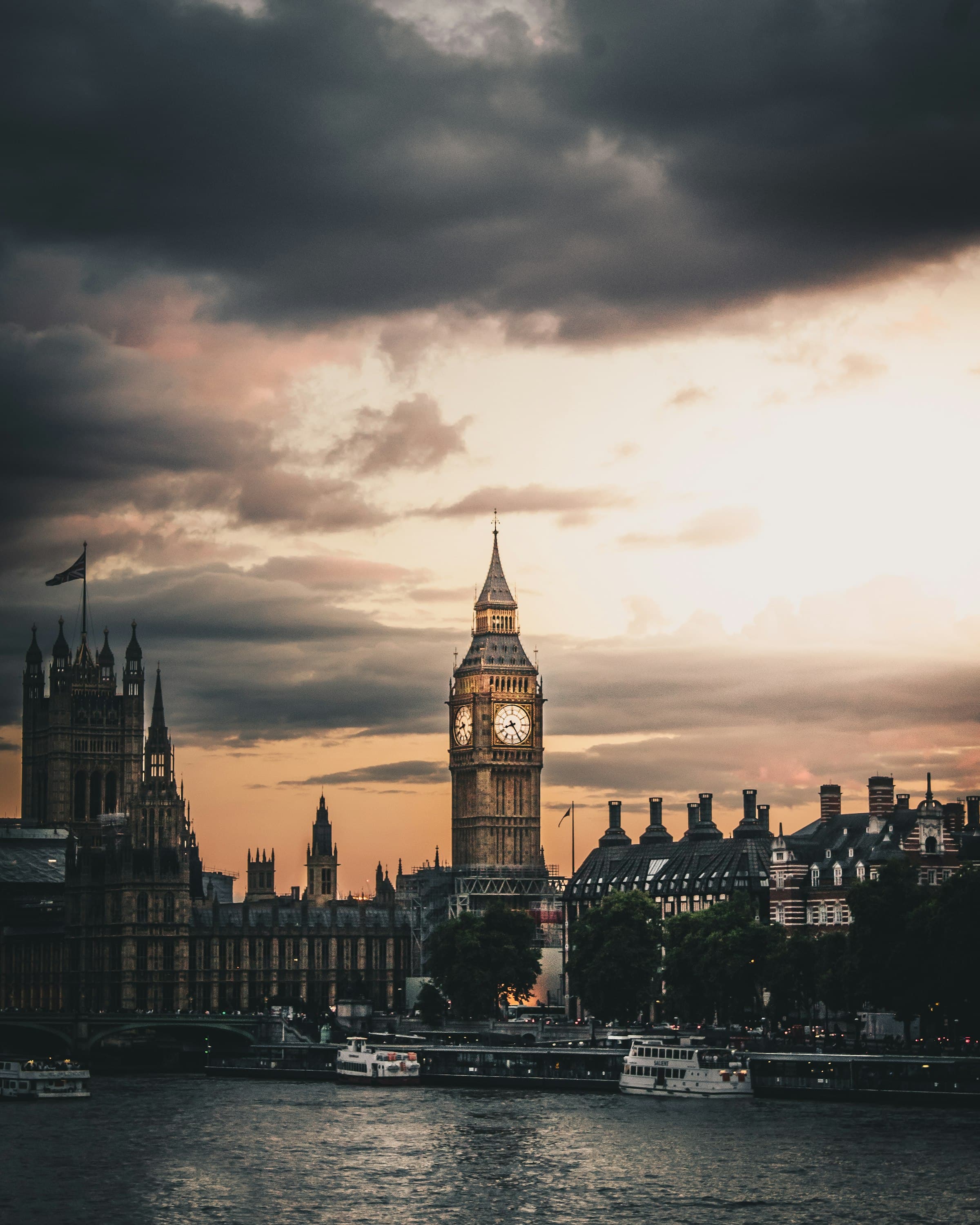 London skyline representing UK software development