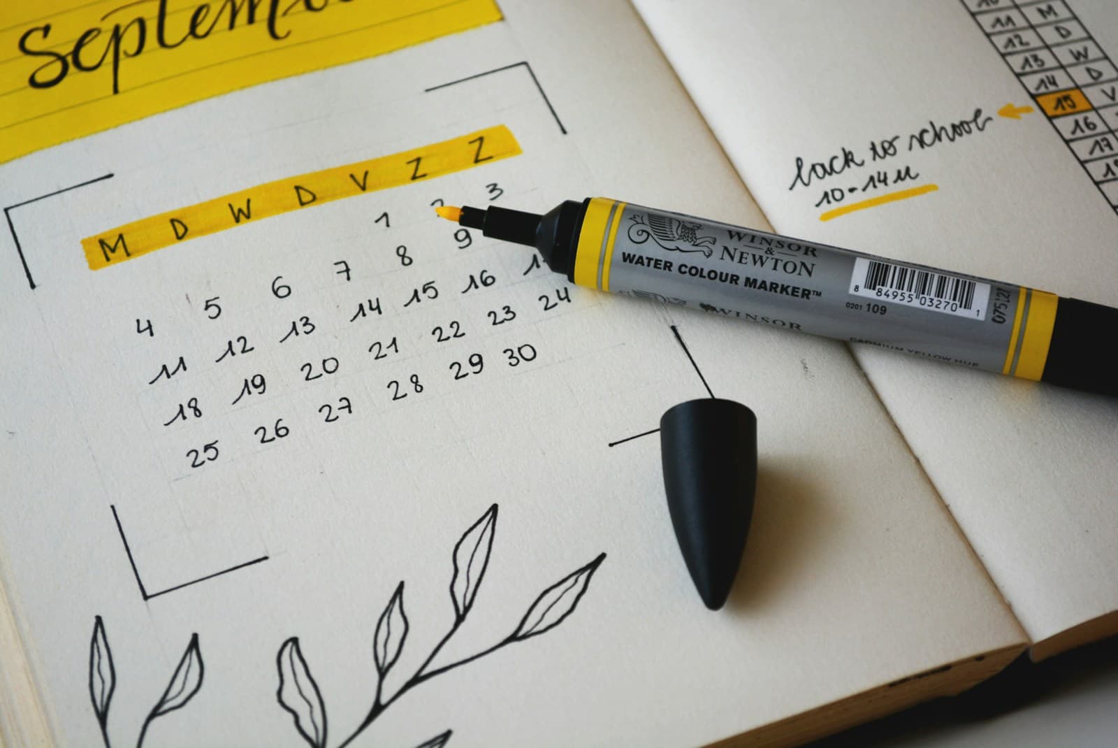 Calendar with appointment dates highlighted